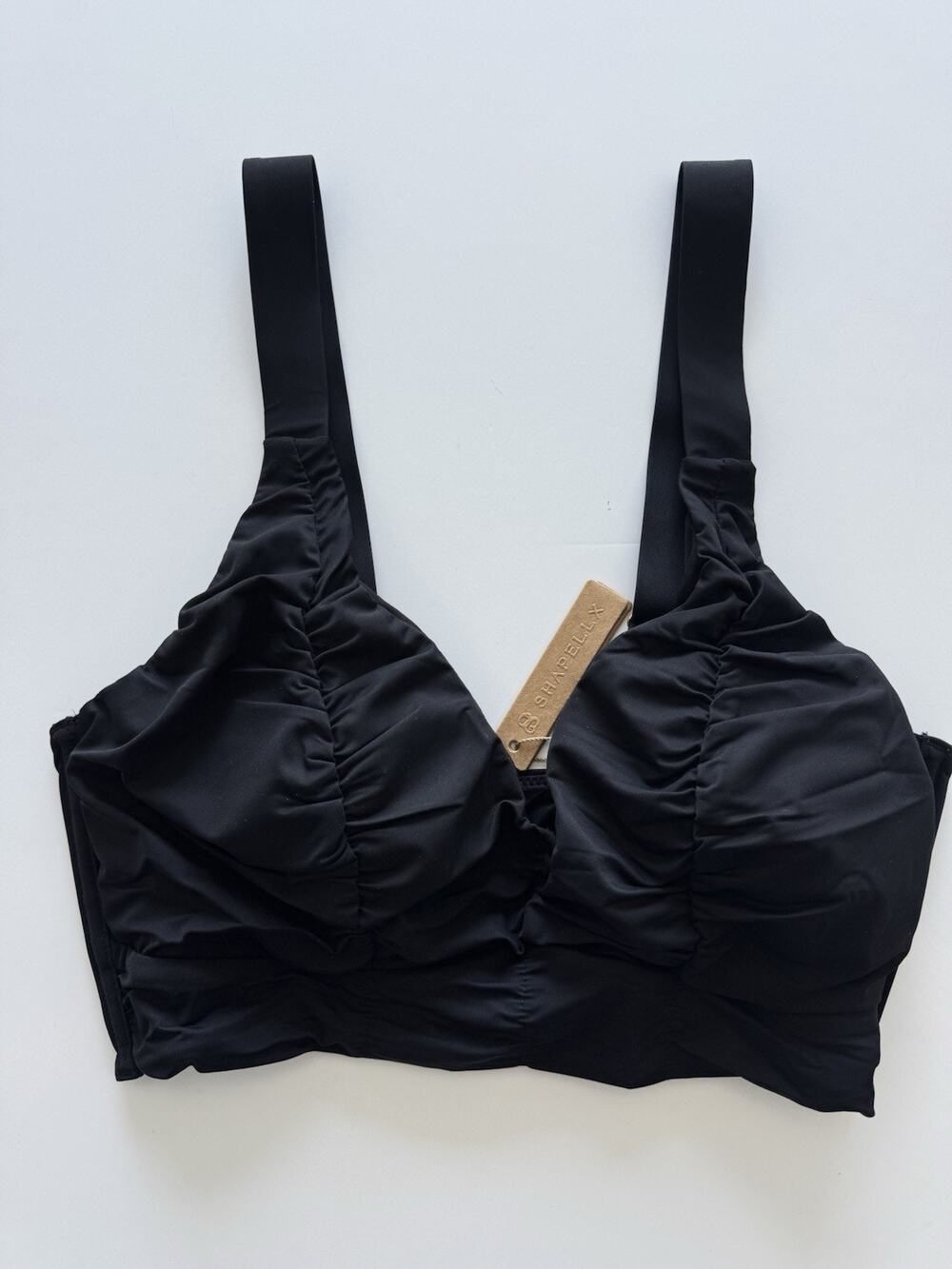 Shapellx Ruched V-Neck Bikini Top Women’s Large